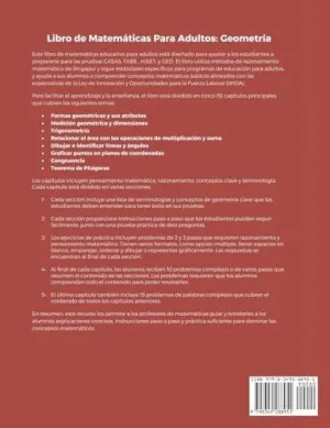 LIBRO DE MATEMÁTICAS PARA ADULTOS