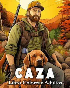CAZA LIBRO COLOREAR ADULTOS