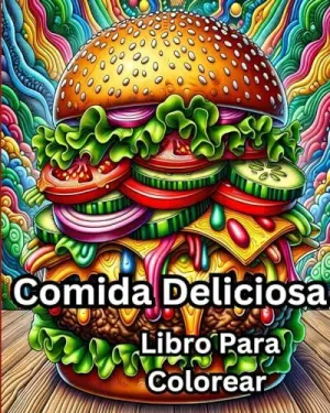 LIBRO PARA COLOREAR COMIDA DELICIOSA
