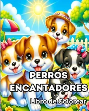 LIBRO DE COLOREAR DE PERROS ENCANTADORES